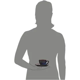 sänger Tokio Espressotassen Set 8-tlg. blau-schwarz