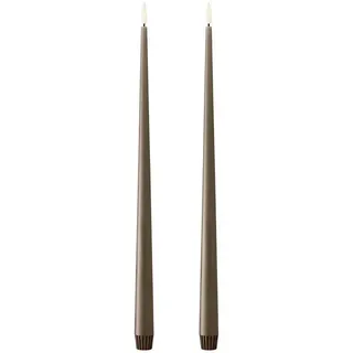 ester & erik LED-Kerze Ester & Erik LED Spitzkerze 40 cm 2er Set grün