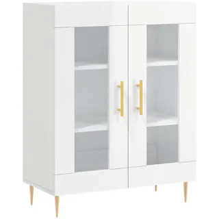 vidaXL Sideboard 69,5 x 90 x 34 cm Hochglanz-Weiß