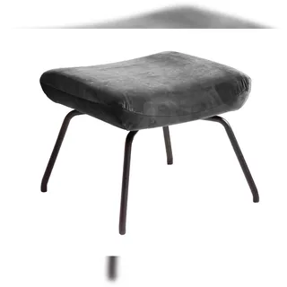 KAWOLA Hocker LOTTE Polsterhocker velvet 0 x 0 x 0 cm Grau