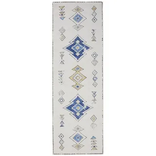 benuta Teppich George, rechteckig, Höhe: 5 mm, Vintage-Look, Kurzflor, Teppich Wohnzimmer, Schlafzimmer, Waschbar beige|bunt rechteckig | Ø 0 cm x 80 cm x 240 cm x 5 mm