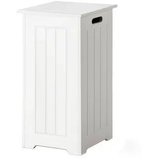 Costway wäscheschrank Wäschekorb mit deckel lagerschrank badezimmer badschrank weiß