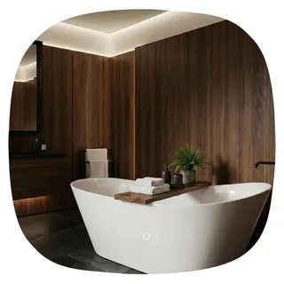 REA Spiegel 700 x 20 x 700 mm Transparent