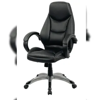 SIGMA Chefsessel EC11, Kunststoff, verstellbare Sitzhöhe, schwarz/weiß