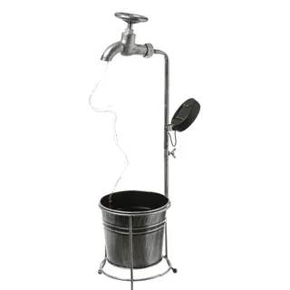 MARELIDA Solarleuchte silber 60,0 cm inkl. Dämmerungssensor