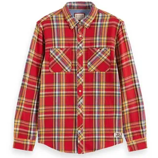 Scotch & Soda 174529 Langarmhemd - Red Check - M