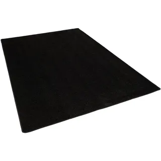 Snapstyle Hochflor Langflor Teppich Cottage Schwarz 200x200cm
