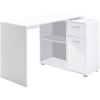 FMD Möbel, 360-001 Albrecht 1 Schreibtisch-Winkelkombination, holz, weiß, maße 117.0 x 83.0 x 74.0 cm (BHT)