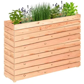 Mega Holz Hochbeet MODULO 120x30x75 cm (BxTxH) - Wetterfester Pflanzkübel aus Holz für Innen- und Außenbereich - Blumenkübel aus witterungsbeständiger Lärche für Garten, Terrasse und Balkon, Modular