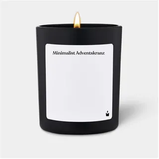 Chatty Candles, Duftkerzen, Duftkerze Woody Minimalist Adventskranz