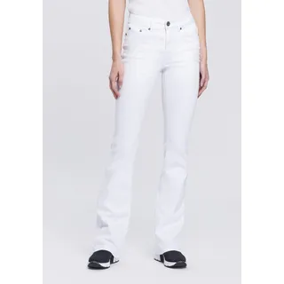 Bootcut-Jeans ARIZONA "Shaping" Gr. 34, N-Gr, weiß (white) Damen Jeans High Waist Bestseller
