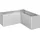 Belvedere Midi L150 152 x 152 x 61 cm silber-metallic