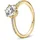 168289C01 Ring für Damen Funkelnde Krone Goldfarben 60/19 1