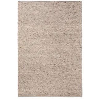 Allgäuer Teppichmanufaktur Webteppich Laax Uni 130 x 200 cm Mischgewebe Beige