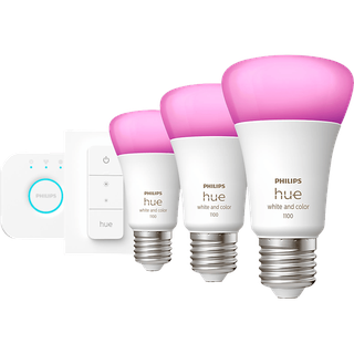 Philips Hue White & Color Ambiance E27 3er Starter Set Mehrfarbig