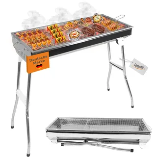Lemodo Holzkohlegrill klappbar weiß