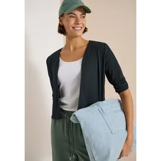 Cecil Offene 3/4-Arm Jacke in Rippstruktur Grün XXL