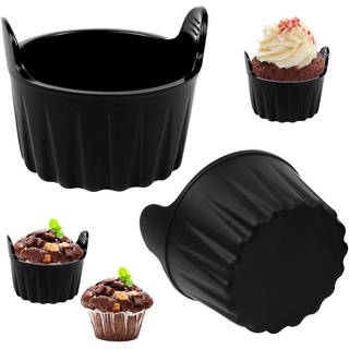 Muffin Silikonform für Heißluftfritteuse, Silikon Muffinform Set, Antihaftbeschichtet Backblech Backform Cupcakes, Brownies,Kuchen Backblech,Herstellung von Muffin-Kuchen,Torten,Brot - BPA-frei,2pcs