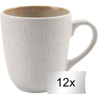 Home4You Kaffeetasse 0,3 l Beige 12 St.