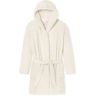 SCHIESSER Morgenmantel Teddy-Fleece Comfort-Fit off white XL