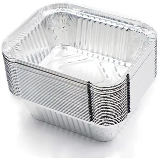 fuxunamz Grillschale 15 x 12 x 5 cm Aluminium silber
