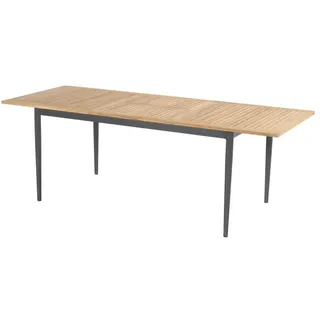 Hartman, Gartentisch + Balkontisch, Silencio Dining Tisch Xerix/Natural Teak Aluminium 220x100 cm (220 x 100 x 74 cm)