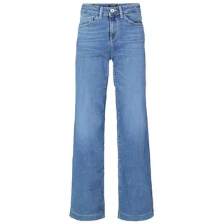 GARCIA Celia 249 Jeans in Mittelblau mit Wide Leg-W28 / L30