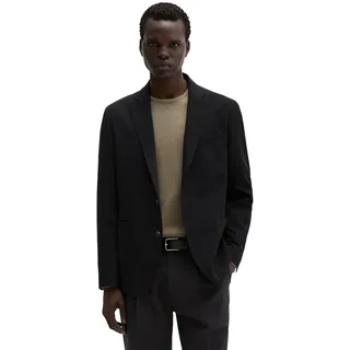 Marc O'Polo "aus sommerlichem Woll-Mix", Herren, Gr. 56, schwarz (schwarz navy), Obermaterial: 34% Wolle, 31% Polyester, 31% Viskose, 4% Elasthan. Futter: 55% Polyester, 45% Viskose, unifarben, Sakkos Sakko