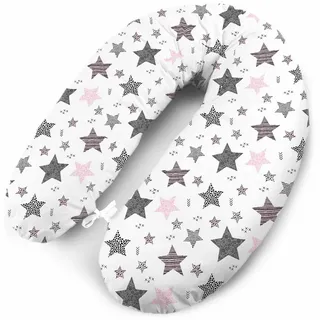 Amilian Schwangerschaftskissen 170 cm Patchwork Rosa