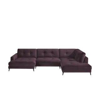 Jette Home Wohnlandschaft aus Samt Jette Return , lila/violett , Maße (cm): B: 359 H: 84