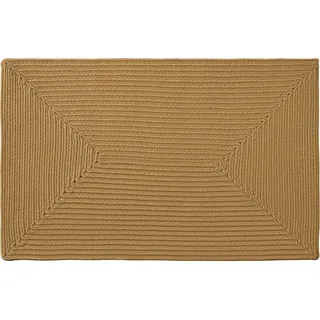 Tectake Raya Geflochtener Teppich 60 x 90 cm Braun