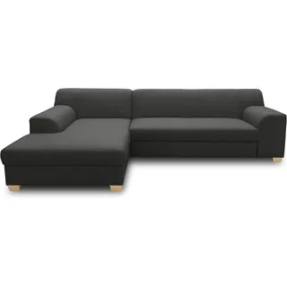 DOMO collection Eckcouch Polyester 4-Sitzer Grau
