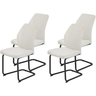 Hela Schwingstuhl Oslo Mikrofaser beige 4er Set