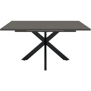 Set One by Musterring Reno 160 x 77 x 90 cm Glas grau/schwarz