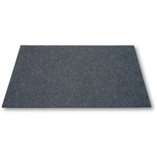 Tischset aus Filz abschwaschbar und hitzebeständig aus 100% Wollfilz eckig, Platzset Filz, Untersetzer Teller, Tischuntersetzer, Platzdecken abwaschbar, 46 x 34 cm 3 mm dick in anthrazit