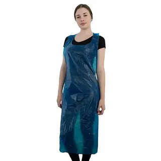 PE-Schürzen gehämmert 80x125cm blau | 500 Stk. pro Karton