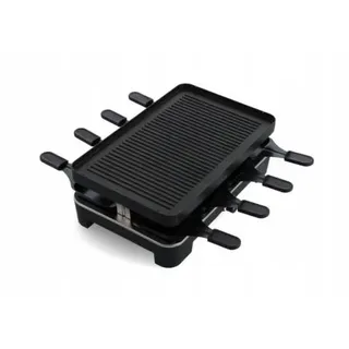 Mauviel 1830 Raclette Grill, Antihaft, 8 Pfännchen, Grillplatte, hochwertiges Tischgrill-Set für 8 Personen