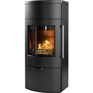 TermaTech | Kaminofen | TT80 | schwarz | 5,5kW | eingebauter Wärmespeicher - Schwarz