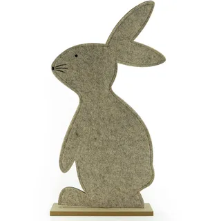 schenken-24 1x Filz Osterhase Aufsteller Osterdeko Tischdeko Frühlingsdeko