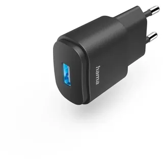 Hama Ladegerät mit USB-A-Buchse, 6 W, Schwarz