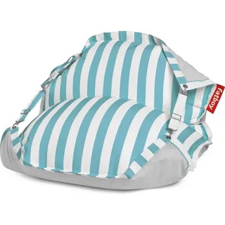 Original Floatzac Sitzkiste und Schwimmmatratze gestreift blau