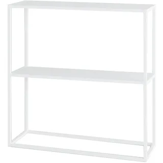 [en.casa] Strömstad Konsolentisch 80x80x26cm Weiß