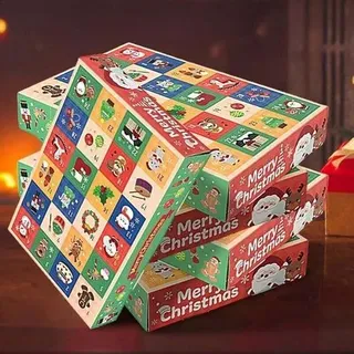 Bunthaus Set Mit 5 Leeren Adventskalender-boxen Für 24 Tage – Weihnachtscountdown – Zum Befüllen Mit Schokolade, Süßigkeiten, Spielzeug