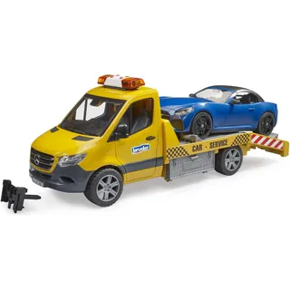 Bruder 02675 - MB Sprinter Autotransporter orange/blau 1:16