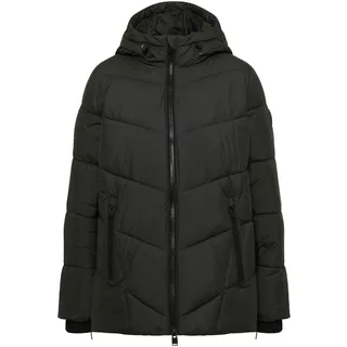 Cecil Steppjacke Midi-Länge mit Kapuze Grün S