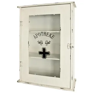 Haku-Möbel HAKU Möbel Vitrine weiß 2 Fachböden