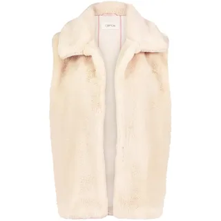 Cartoon Damen Fake Fur-Weste mit hohem Kragen Birch,44 - 44