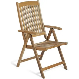 deluke LENNAR Gartenstuhl 5-fach verstellbar 0 x 0 x 0 cm Teakbraun