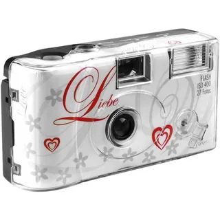 Inconnu Love White Einwegkamera 1 St. mit eingebautem Blitz