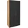 Level 100 x 216 x 58 cm Plankeneiche Nachbildung/Grauglas